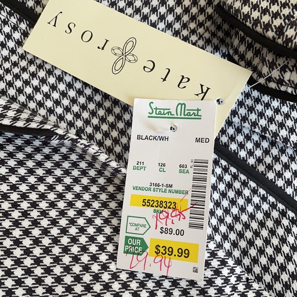 Kate Rosy Black and White Gingham Blazer - Picture 8 of 8